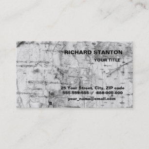 Birch bark pattern business card