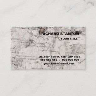 Birch bark pattern business card