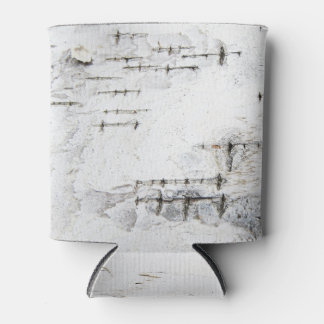 birch bark pattern can coozy cooler