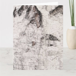 Birch bark pattern card