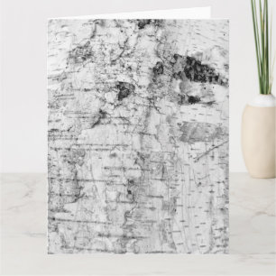 Birch bark pattern card