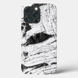 Birch bark pattern iPhone 13 pro case