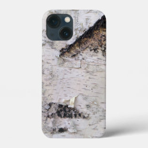 Birch bark pattern iPhone 13 mini case