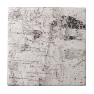 Birch bark pattern ceramic tile