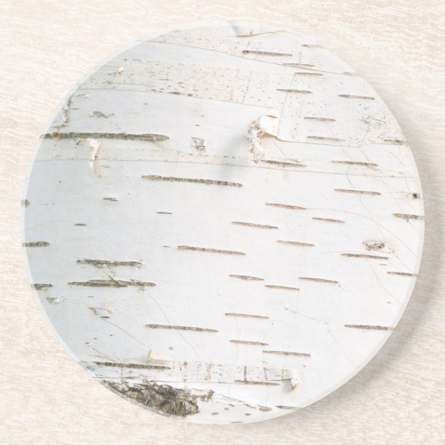 Birch bark pattern coaster (Front)