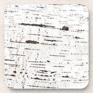 Birch bark pattern coaster