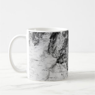 Birch bark pattern coffee mug