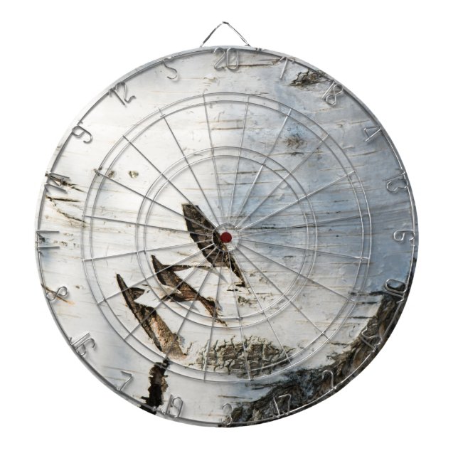 Birch bark pattern dartboard (Front)