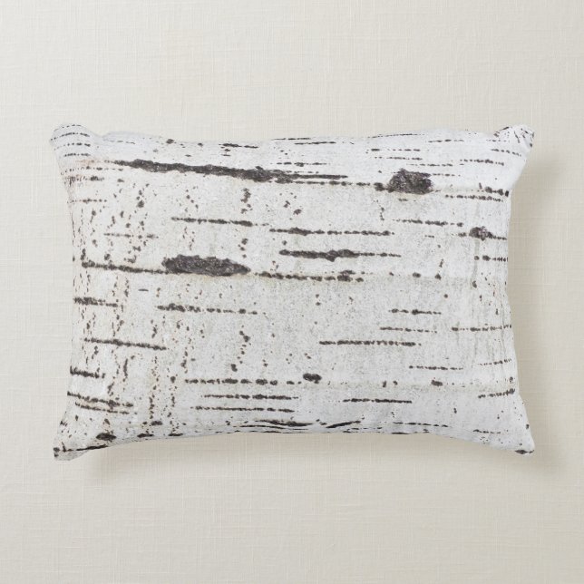 Birch bark pattern decorative pillow (Front)