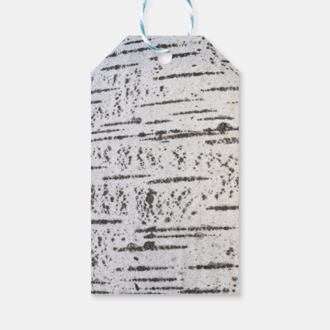 Birch bark pattern gift tags (Back)