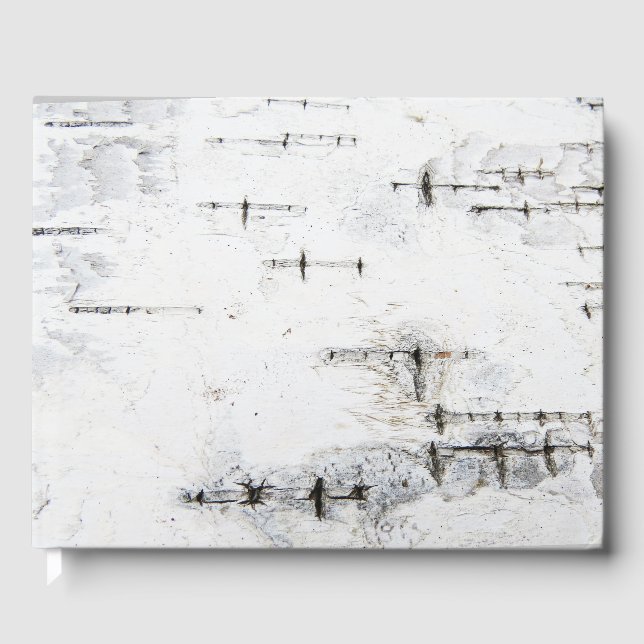 Birch bark pattern guest book (Front)