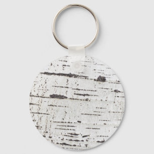 Birch bark pattern keychain