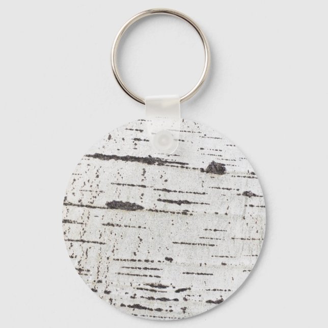Birch bark pattern keychain (Front)
