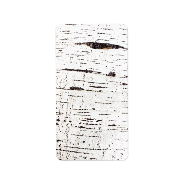 Birch bark pattern label (Front)