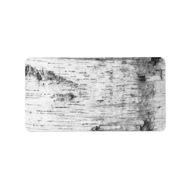 Birch bark pattern label (Front)