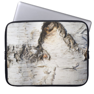 Birch bark pattern laptop sleeve