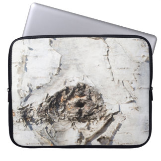 Birch bark pattern laptop sleeve