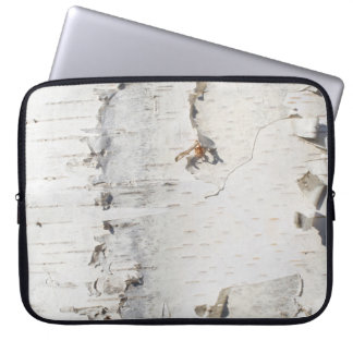 Birch bark pattern laptop sleeve