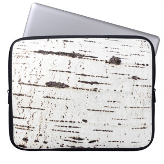 Birch bark pattern laptop sleeve