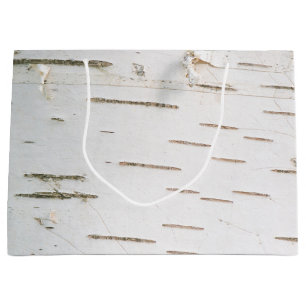 Birch bark pattern large gift bag