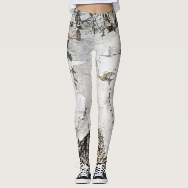 Birch bark pattern leggings (Front)
