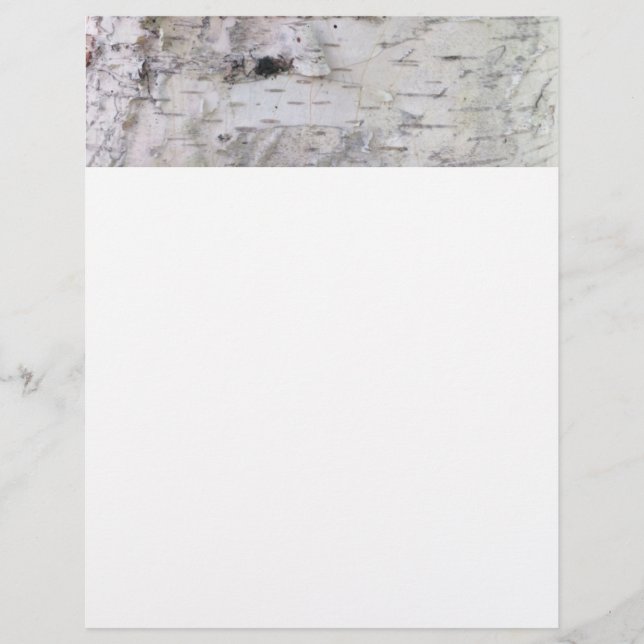 Birch bark pattern letterhead (Front)