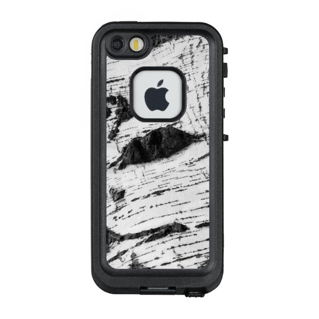 Birch bark pattern LifeProof iPhone case (Back)
