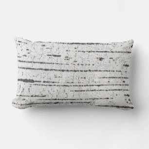 Birch bark pattern lumbar pillow