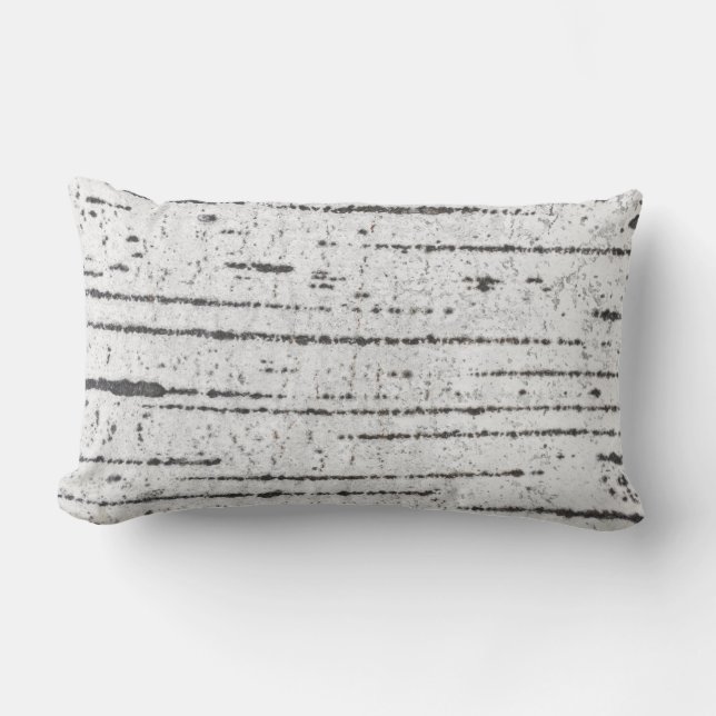 Birch bark pattern lumbar pillow (Front)