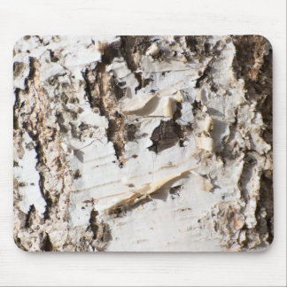 Birch bark pattern mouse pad