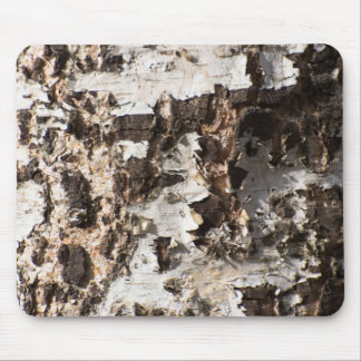 Birch bark pattern mouse pad