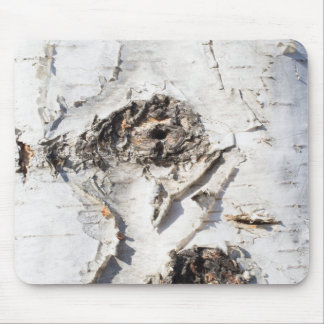 Birch bark pattern mouse pad