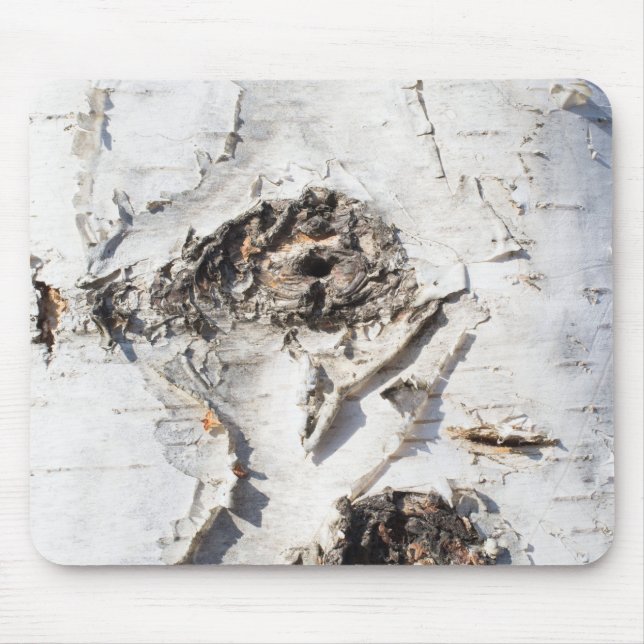 Birch bark pattern mouse pad (Front)
