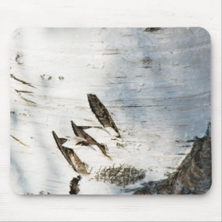 Birch bark pattern mouse pad