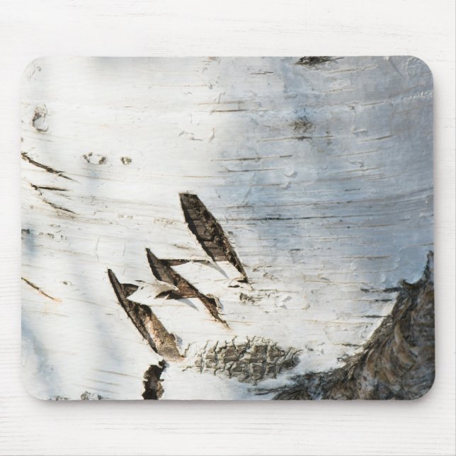Birch bark pattern mouse pad (Front)