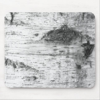 Birch bark pattern mouse pad