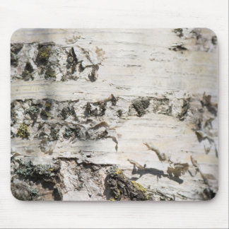 Birch bark pattern mouse pad
