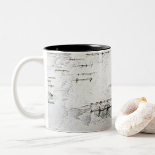 Birch bark pattern mug