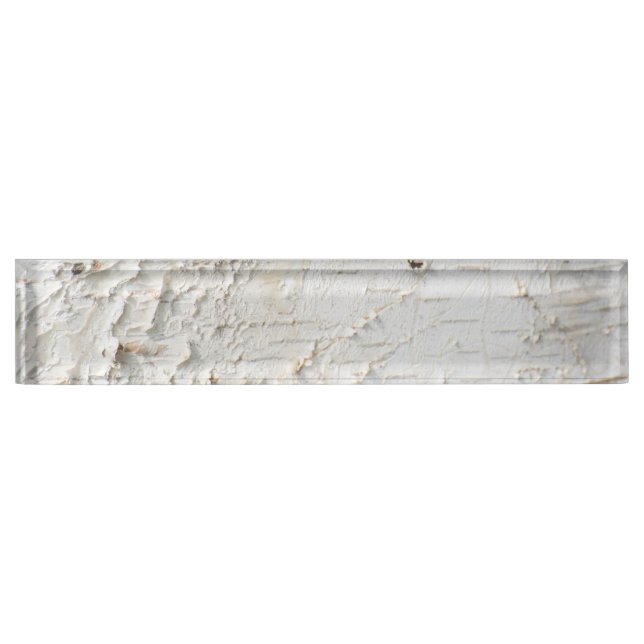 Birch bark pattern nameplate (Front)