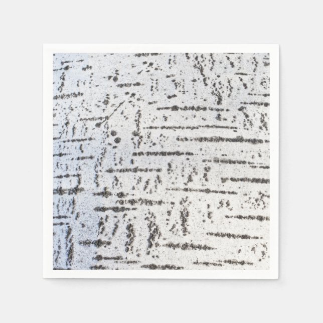 Birch bark pattern napkin (Front)