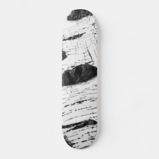 Birch bark pattern skateboard (Front)