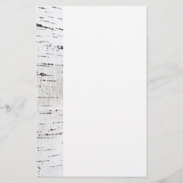 Birch bark pattern stationery (Front)