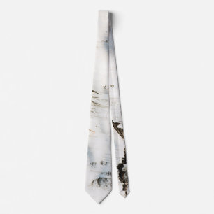 Birch bark pattern tie