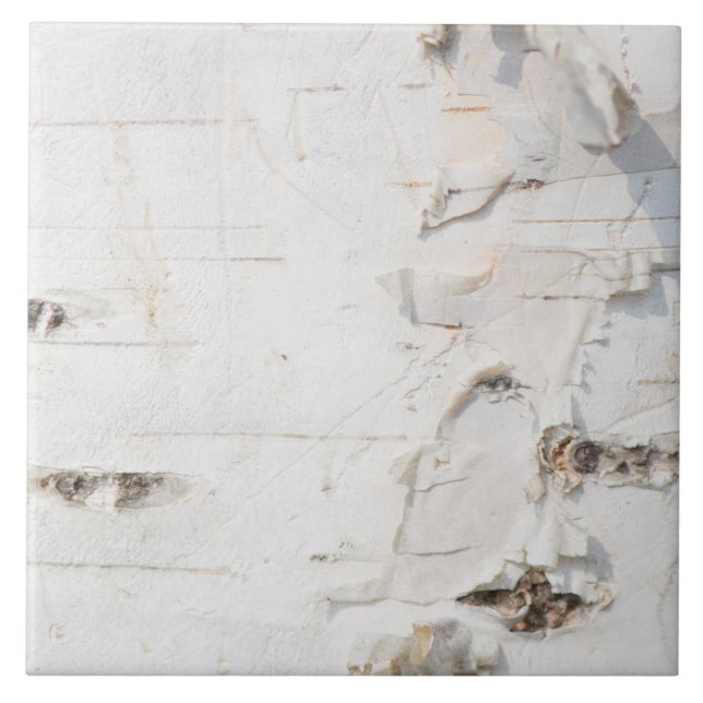 Birch bark pattern tile (Front)