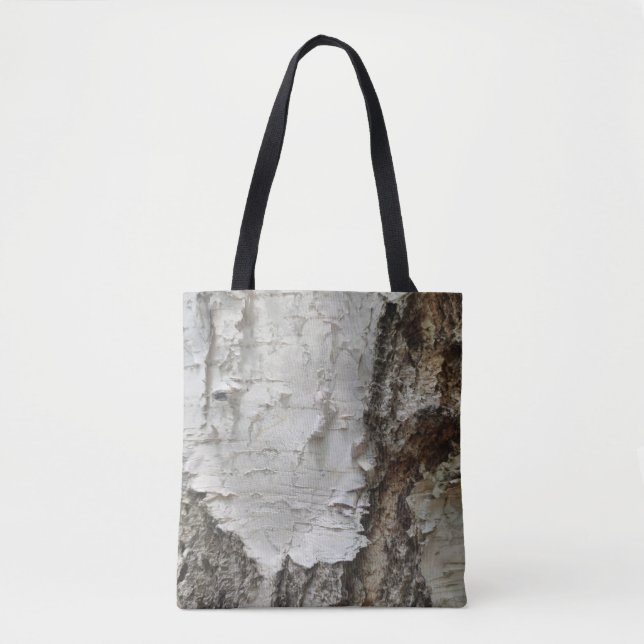 Birch bark pattern tote bag (Front)