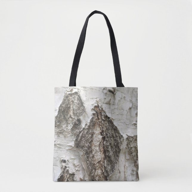 Birch bark pattern tote bag (Front)