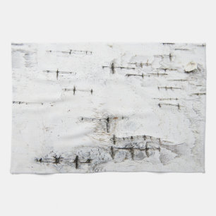 Birch bark pattern towel