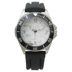 Birch bark pattern watch