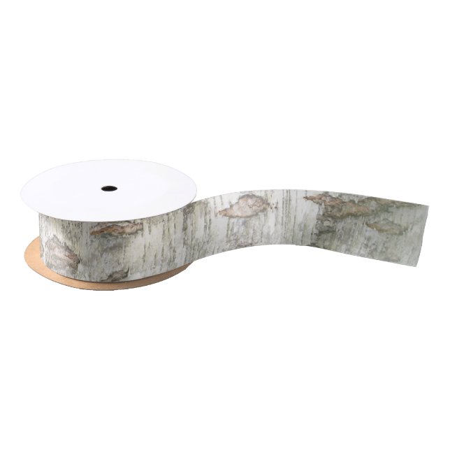 Birch Bark Rustic Satin Ribbon (Spool)