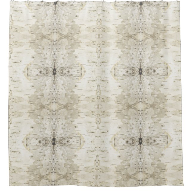 Birch Bark Shower Curtain (Front)